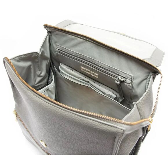 Freshly Picked Classic Diaper Bag II Stone 3-1 NWT HTF - Picture 4 of 7